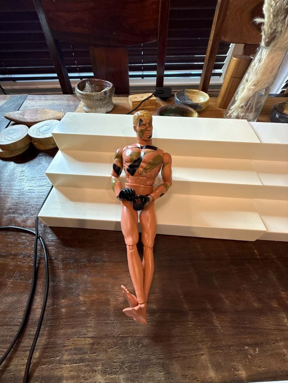 Vintage 1996 Hasbro Pawtucket Nude Gi Joe 12" Painted Face & Body Action Figure